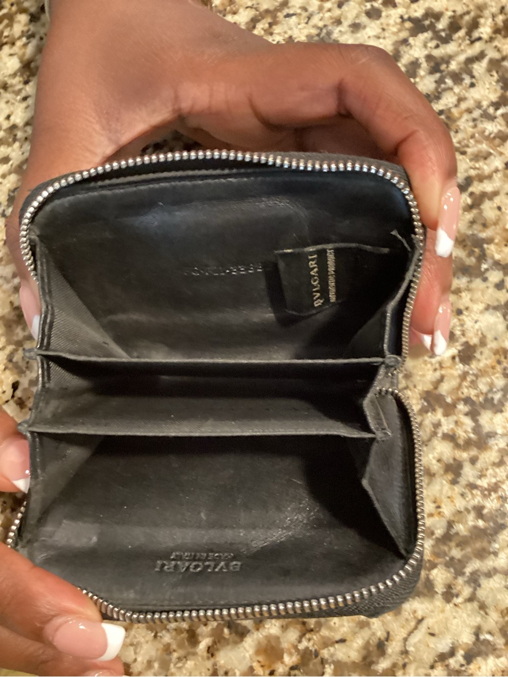 Bulgari Black Textured Zip Audio Case - Picture 4 of 7